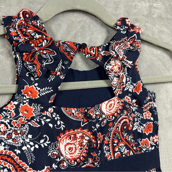 Janie and Jack Girls Floral Paisley Jumpsuit Jumper Sleeveless Sz 3 - Picture 5 of 13